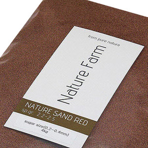 Nature Sand RED sugar 0.2~0.4mm 2kg